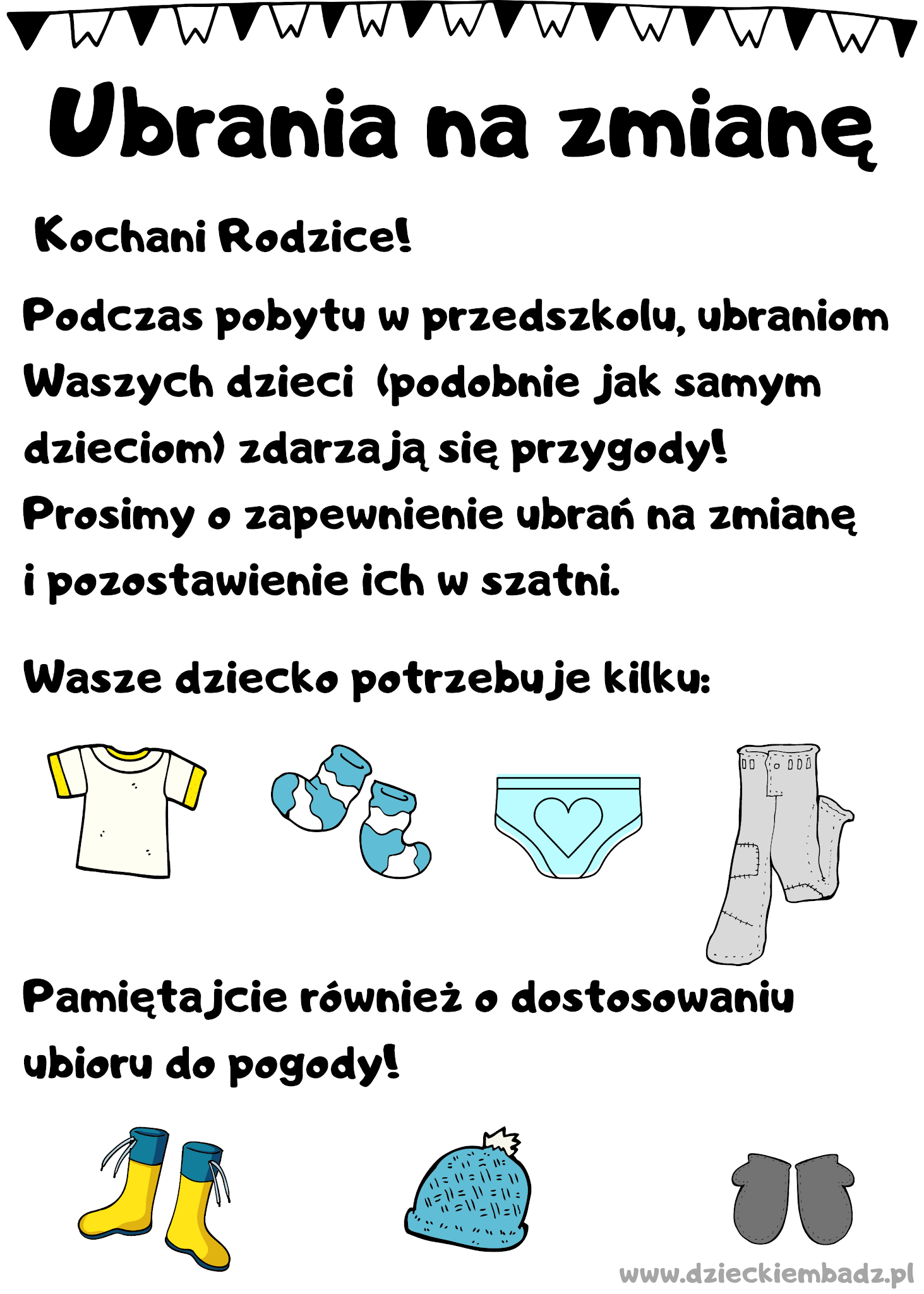 Ubrania na zmian